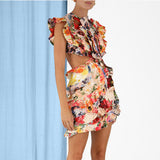 Women Dresses Sexy Backless Dress Short Skirt Dress Skirt (Zns0409)