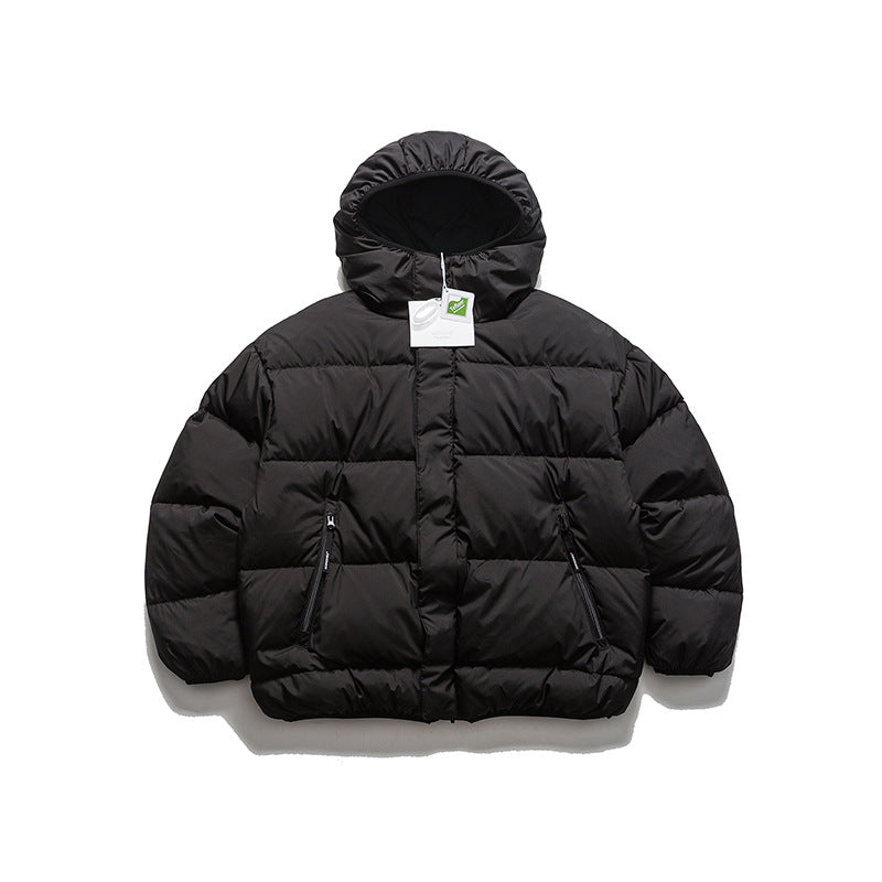 Unisex Winter Cotton Coat Vintage Double-Sided Warm down Jacket