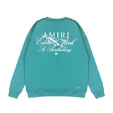 Amiri Long Sleeved Shirt Fashion Brand Crew Sweatshirts round Neck Sweater