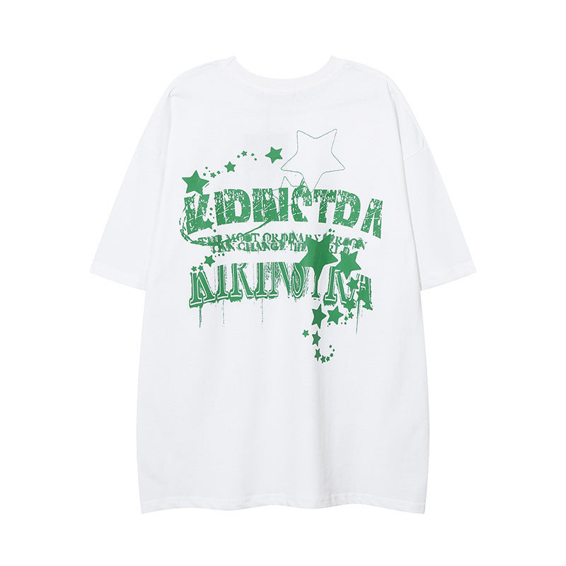 Men T Shirt Summer Graffiti Short Sleeve T-shirt