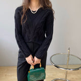 Women Winter Knitted Sweater Autumn Loose 8t3086