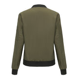 Women's Trench Coat Spring and Autumn Thin Flight Jacket Women's Casual Long Sleeve Coat Women's Loose Lapel Baseball Uniform
