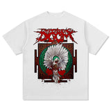 Mens Vintage Rock Band T-Shirt MEGADETH TRIVIUM High Street, Summer, Short Sleeve T-Shirt, Men's Top