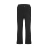 Men Sweatpants Inner Slit Slightly Pull Draping Effect Suit Pants