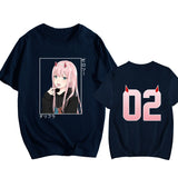 2024New Zero Two T Shirt Women Casual Round Neck Short