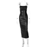 Women Dresses Spring/Summer Backless Slit Dress