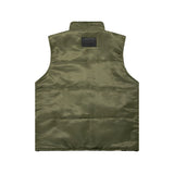 Men Vest Double-Sided Camouflage Cotton Jacket Vest Multi-Pocket Sleeveless Jacket