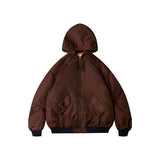 Unisex Winter Cotton Coat Winter Hooded Baseball Uniform Cotton Clothes Vintage Loose Cotton Coat