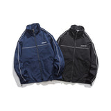 Unisex Jacket Autumn Vintage Coat Loose Casual Stand-up Collar Jacket