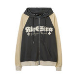 Men Hoodie Vintage Hiphop Coat Hooded Top