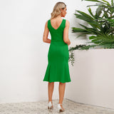 Women Date Dress Slim Fit Flare Skirt Sexy Dress