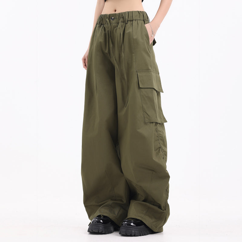 Men Sweatpants Workwear with Pocket Wide Leg Trousers Men's Casual Pants