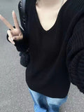 Women Knitwear Autumn and Winter V-neck Knitwear Loose Sweater
