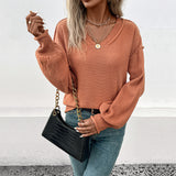 Women Knitted Sweater Autumn and Winter Long Sleeve Sweater