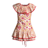 Women Dresses Summer Hollow out Skirt Dress (Qymy0409)