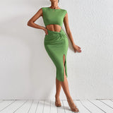 Women Dress Sexy Cutout Hip Knitwear Dress
