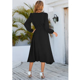 Women Date Dress Fall/Winter Dress Leisure Long Sleeve Dress
