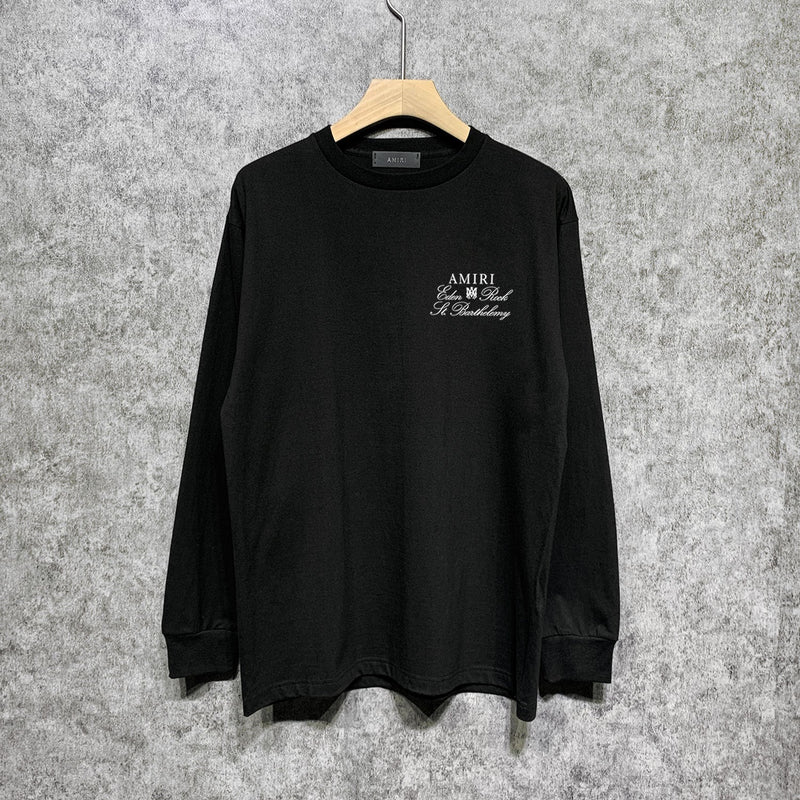 Amiri Long Sleeve Shirt Long Sleeve Long-Sleeved T-Shirt Blouse