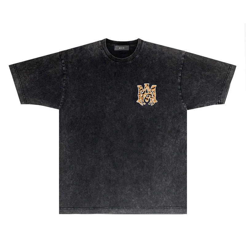 Amiri T-shirt Washed and Worn Retro Short Sleeve T-shirt