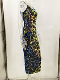 Women Evening Gown Sexy Sling Vintage Party Sequins Dress