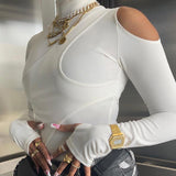 Women Jumpsuit Spring and Autumn off-the-Shoulder Turtleneck Long Sleeve Jumpsuit