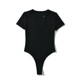 Women Tops Summer Metal Buckle Hollow Jumpsuit Sexy Top