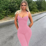 Women Jumpsuit Winter Sexy Backless Slim Fit Suspender Jumpsuit