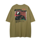 Men T Shirt Summer round Neck Printed Couple Short Sleeve T-shirt Men and Women Couple