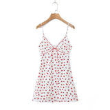 Women Dresses Summer V-neck Strap Dress Sexy Skirt (Xds0414)
