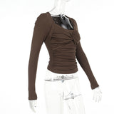 Women Tops Long Sleeve Top Fall/Winter Slim