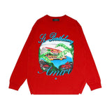 Amiri Long Sleeve Shirt Fashion Brand Long Sleeve Long-Sleeved T-shirt Blouse