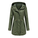 Women Trench Coat Anorak Women Spring and Autumn Coat Loose