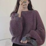 Women Knitted Pullover Autumn Loose Sweater for Women