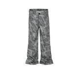 MIJKO Men's Vintage Pants MIJKO Slim-fit Grey Casual Pants