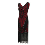 Flappers 1920S Dress Vintage Sequin Tassel Dress