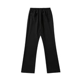 Men Sweatpants Loose Casual Pants Elastic Waist Sports Trousers Wide Leg Bootleg Pants