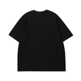 Men T Shirt Vintage Love Heart Letter Print Short-Sleeve T-shirt