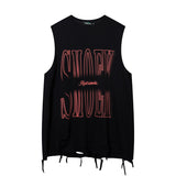 Women Vest Hiphop Loose Sleeveless T-shirt Sports Top