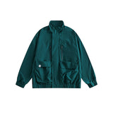 Unisex Jacket Big Pocket Jacket Stand Collar Coat