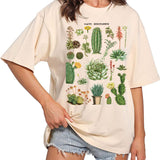 Cactus Printed T Shirt I'd Say Go to Hell Letter Funny Quete
