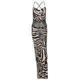 Women Dresses Summer Backless Sleeveless Split Dress