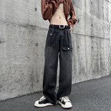 Men Jeans Vintage Jeans Vintage Straight-Leg Pants Oversize Wide Leg Pants