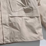 Unisex Winter Cotton Coat Three-Dimensional Pocket Hooded down Jacket