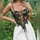 Women Dresses Backless Retro Fishbone Strap Sling (Cy0417)