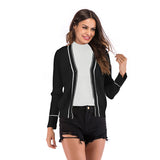 Women Knitted Sweater Autumn Long Sleeve Cardigan Knitted Hooded Sweater Coat