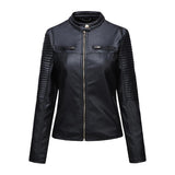 Red Leather Jacket Casual Leather Clothing Coat