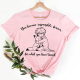 2024Little Prince and Fox Print T-Shirt for Womens TShirts