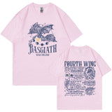 Basgiath War College Fourth Wing Dragon Rider Print Tee Shirt