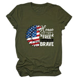 Home of the free Short Sleeve Women's Fashion T-Shirts