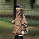 Unisex Jacket Autumn Windproof Hood Coat